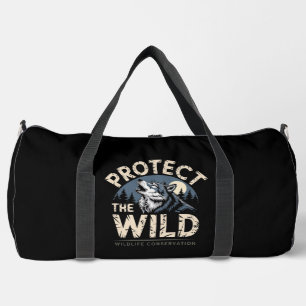 Sac De Sport Protéger la conservation de la faune sauvage Loup