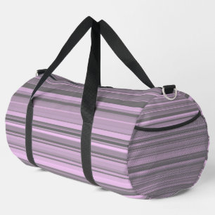 Sac De Sport Rayures Grises Violettes Grandes