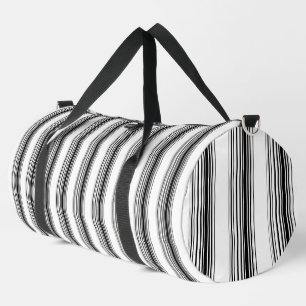 Sac De Sport Rayures noires et blanches modernes