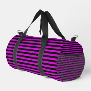 Sac De Sport Rayures noires roses en motif sans couture petit