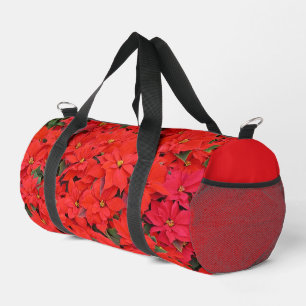 Sac De Sport Red Poinsettias I Christmas Holiday Floral Photo