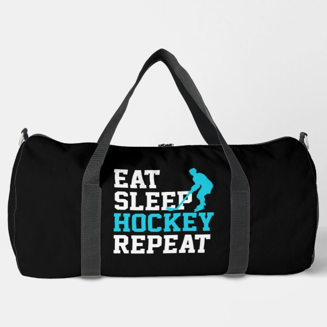 Sac De Sport Répéter le hockey du sommeil (Recto)