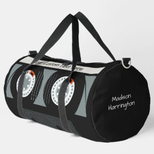 Sac De Sport Retro Casette Bande nom personnalisé & texte