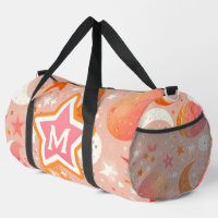 Rêves célestes Orange et Monogramme rose
