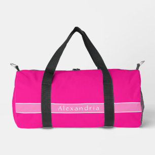 Sac de sport rose personnalisé