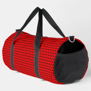 Sac De Sport Rouge Frappant Avec Points Noirs Élégants