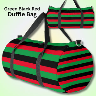 Sac De Sport Rouge noir vert rayé
