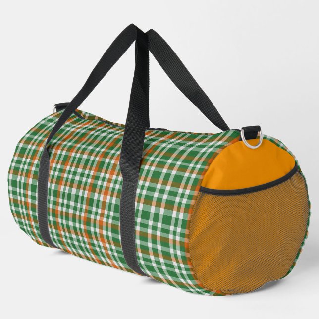 Sac De Sport  Saint Patrick jour Irlande Drapeau gingham coloré (Coin droit)