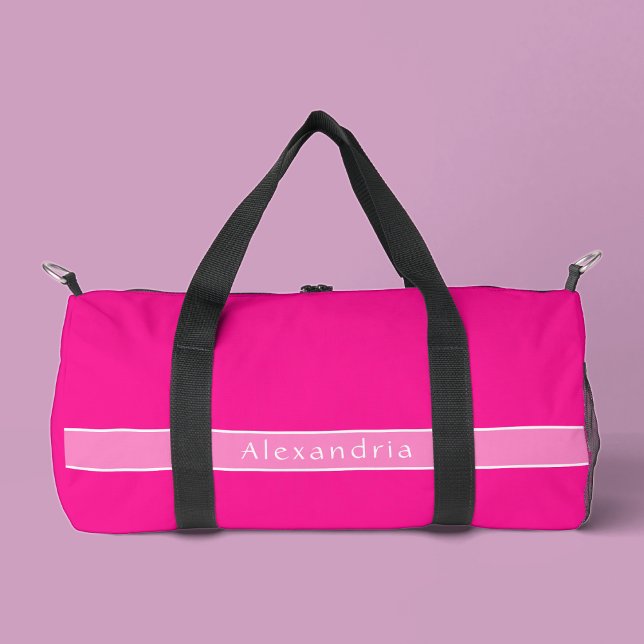 Sac De Sport Salle De Sport Personnalisée Hot Pink (Créateur téléchargé)