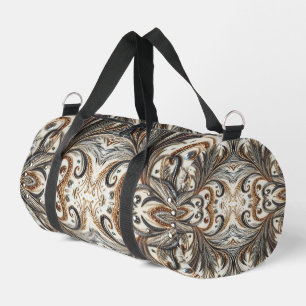 Sac De Sport Schéma floral brillant avec pierre de gemme