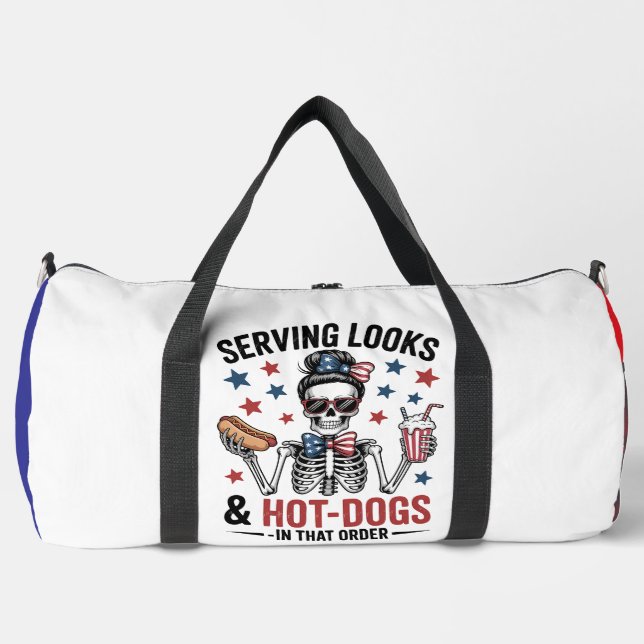 Sac De Sport Serving Looks & Hot Dogs Skeleton (Recto)
