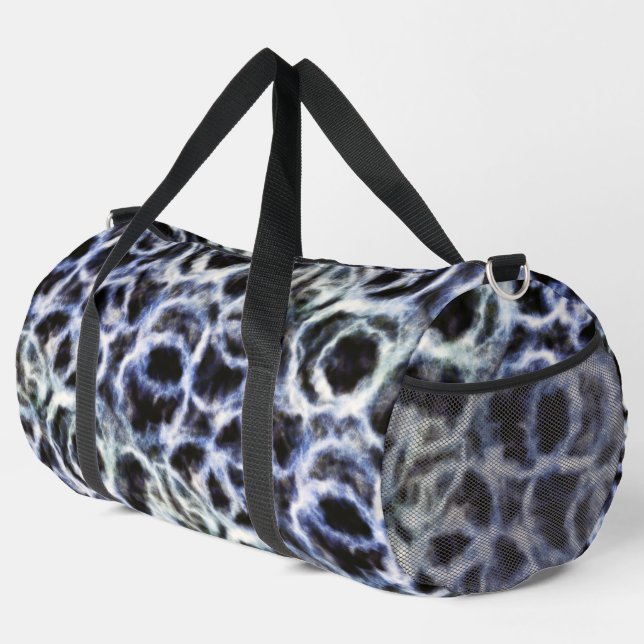 Sac De Sport shibori indigo recyclé : (Coin droit)