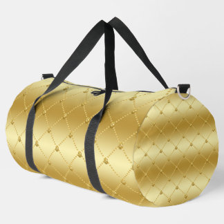 SAC DE SPORT SHINY GOLD DIAMOND PLAID MOTIFS