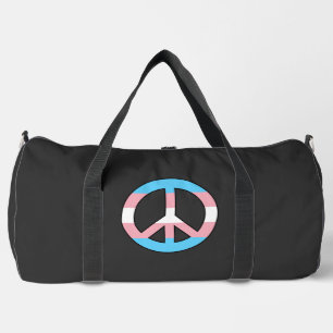 Sac De Sport Signe de paix drapeau transgenre
