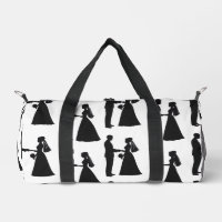 Silhouette romantique blanche élégante mariée et c