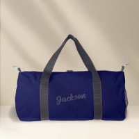 Simple Navy Blue Nom personnalisé Fitness
