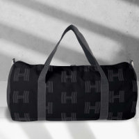Simple Noir, Personnalisé Monogramme Motif garçons