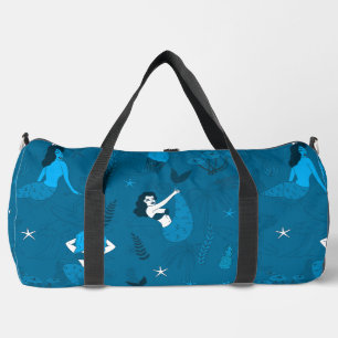 Sac De Sport sirènes multiethniques bleu motif