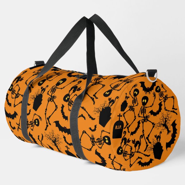 Sac De Sport Skeletons d'Halloween Macabre Dance (Coin gauche)