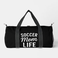 Sleek Black Bold White Typographie Soccer Maman Vi