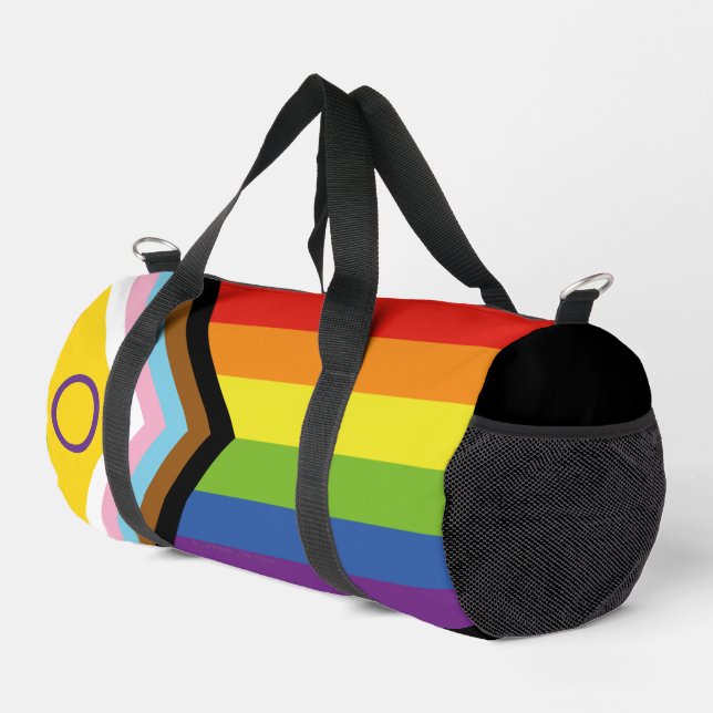 Sac De Sport SlipperyJoe Intersex Progrès Fierté Drapeau arc-en (Coin droit)