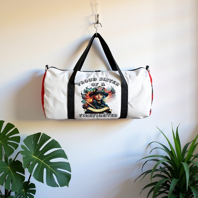 Sac De Sport Sœur fière d'être l'héroïne d'un pompier (Créateur téléchargé)