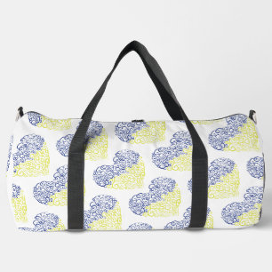 Sac De Sport Spiral tourbillons mehandi coeur drapeau ukrainien
