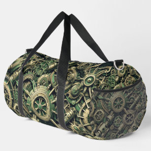 Sac De Sport Steampunk Industrial Green Clocwork Gears