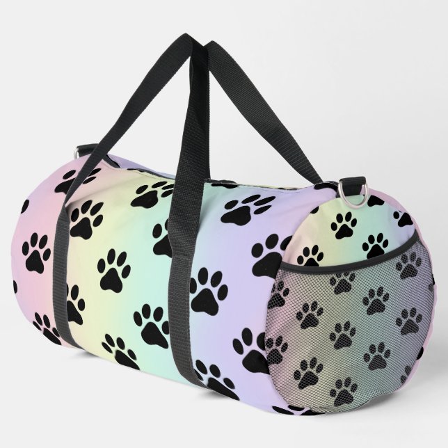 Sac De Sport Sunrise Gradient Paw Print Pet Bag (Coin droit)