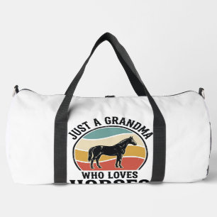 Sac De Sport T-shirt avec gravure vintage Grand-mère aime les c