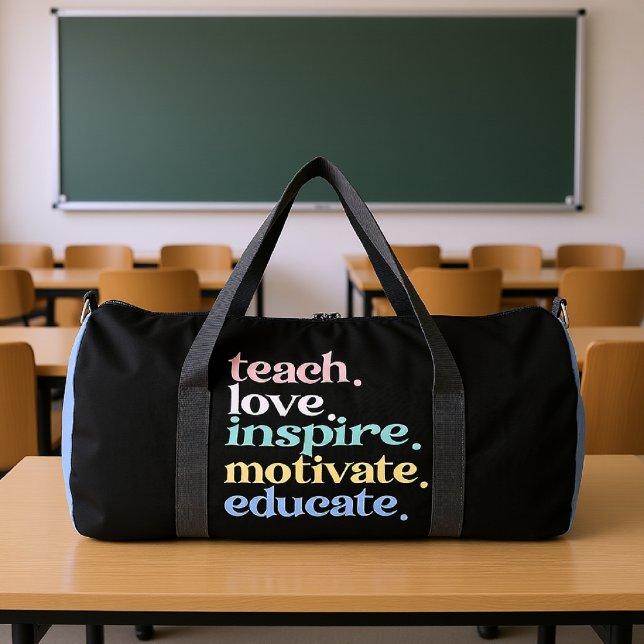 Sac De Sport Teach Love Inspire Motivate Educate (Créateur téléchargé)