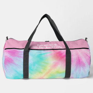 Sac De Sport Tie Dye Monogram Personnalisé Mandala Gras
