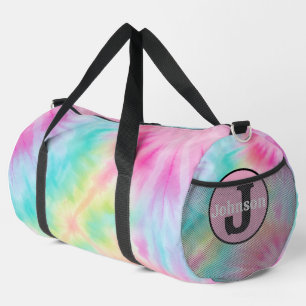 Sac De Sport Tie Dye Monogram Personnalisé Mandala Gras