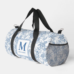 Sac De Sport Toile Monogram française bleue