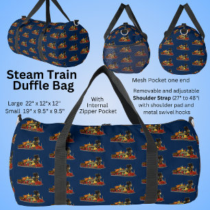 Sac De Sport Train à vapeur Red Gold pour ventilateur ferroviai
