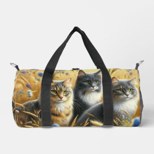 Sac De Sport Trois Chats / Amateur de Chat