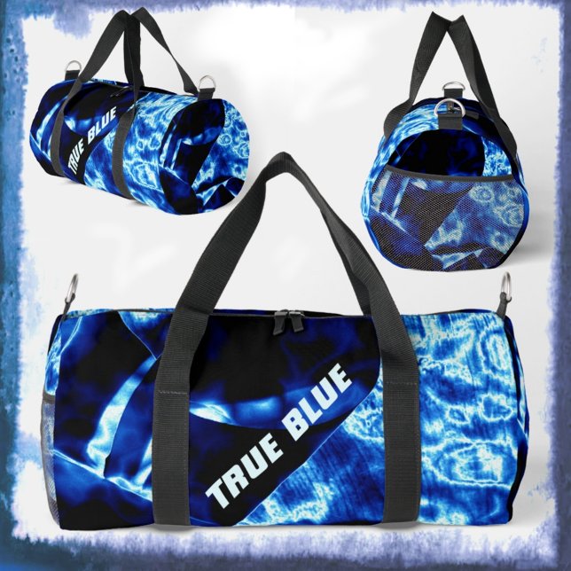 Sac De Sport True Blue Edgy Bold Moderne Personnalisable (Créateur téléchargé)