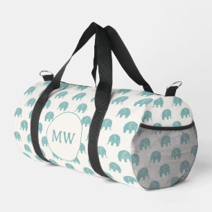 Sac De Sport Turquoise Cute Elephant Motif