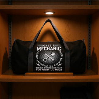 SAC DE SPORT UNE FOIS UN MÉCANICIEN TOUJOURS UN MÉCANICIEN