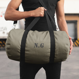 Sac De Sport Utilitaire de style militaire vert armée