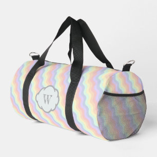 Sac De Sport Vagues arc-en-ciel pastel