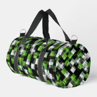 Vert noir blanc Motif tendance