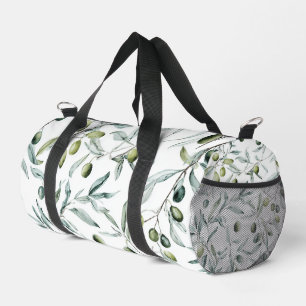 Sac De Sport Vert sauge aquarelle français campagne olive