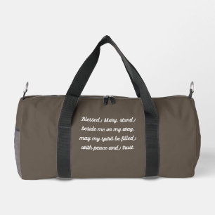 Sac De Sport Vierge vintage et enfant avec cadre argenté