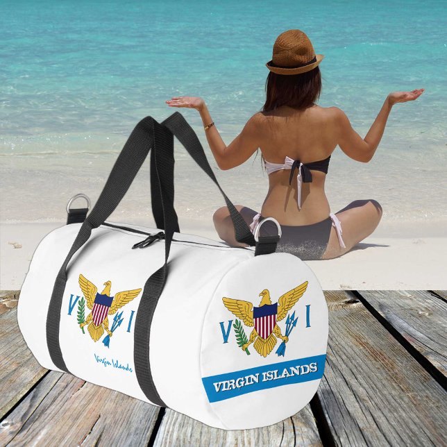 Sac De Sport Virgin Islands duffle, Virgin Islands drapeau fitn (Créateur téléchargé)
