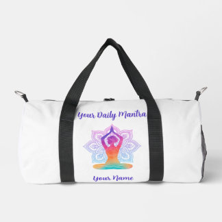 Sac de sport Yoga personnalisé avec nom et mantra