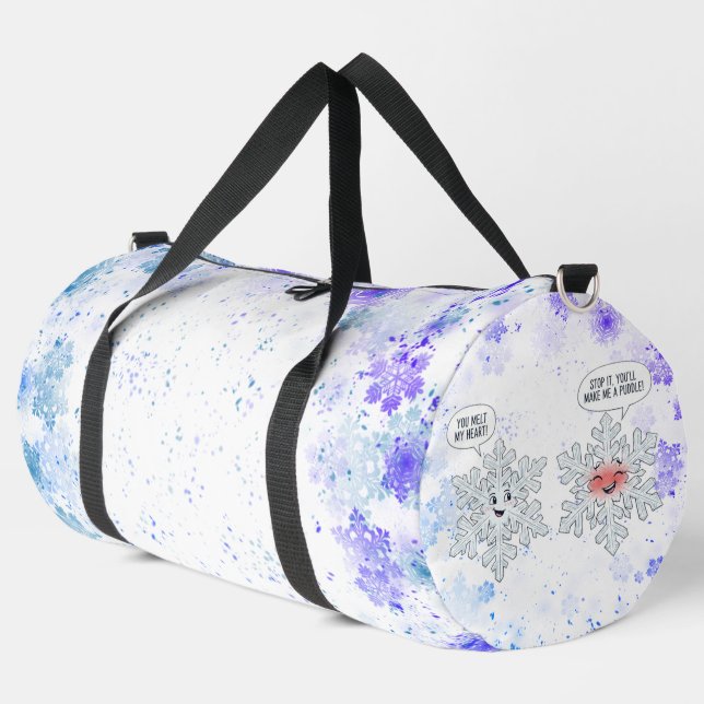Sac De Sport You Melt My Heart Snowflakes (Coin gauche)