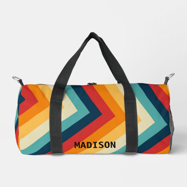 Sac De Sport Zig Zag tripé Personnalisé (Recto)