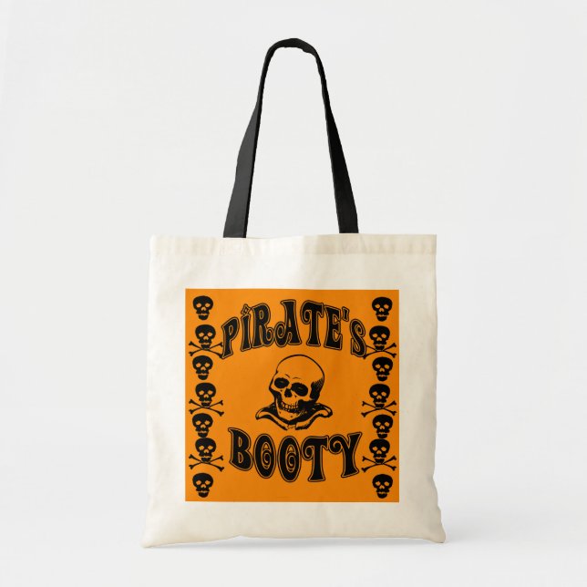 Sac de sucrerie de Halloween du butin du pirate (Devant)