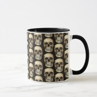 Sac de tasse humaine de tasse de café de crâne